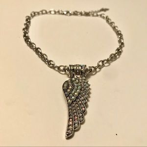 Kirks Folly Fly Home Angel Wing Necklace
